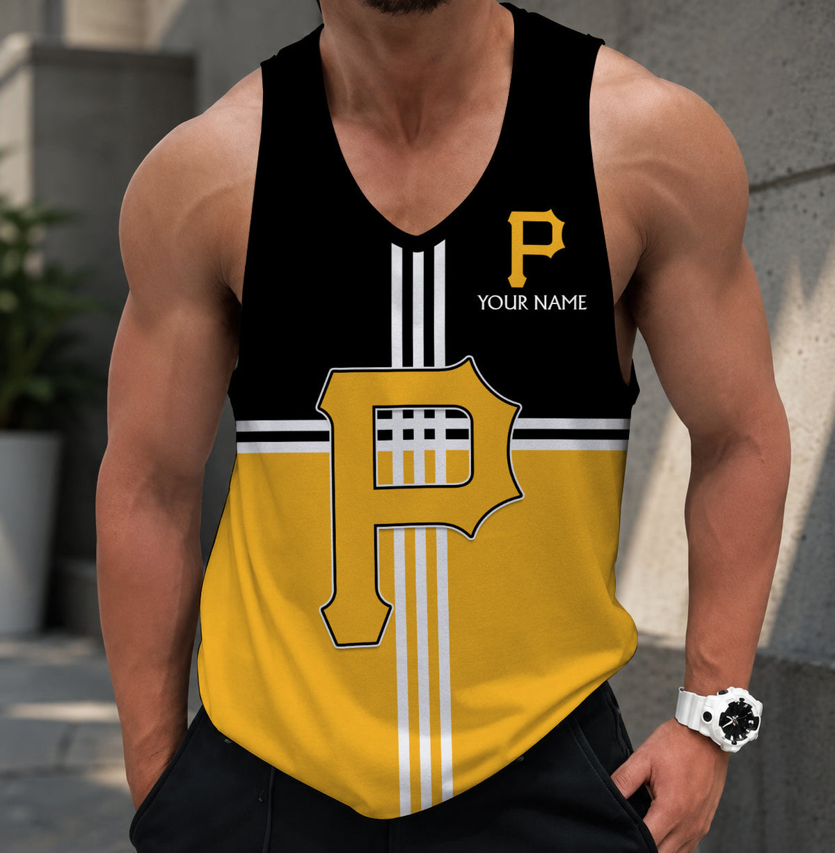 FINAL SALE - NEW CUSTOMIZED MLB29 PITTSBURGH PIRATES UNISEX TANK TOP