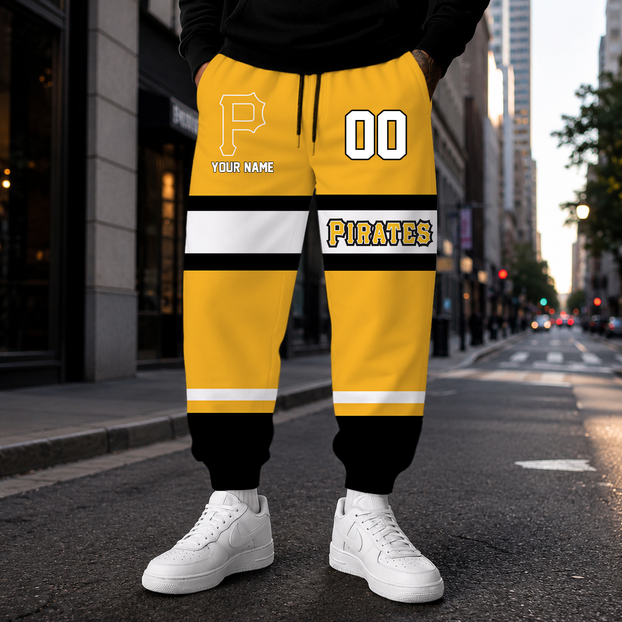 EXCLUSIVE EDITION - NEW CUSTOMIZED MLB29 PHP PITTSBURGH PIRATES SWEATPANTS