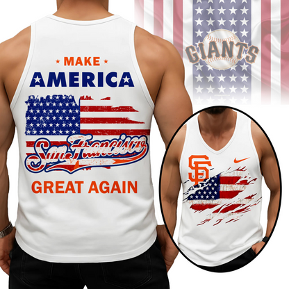 LIMITED EDITION - NEW CUSTOMIZED MLB06 SFG SAN FRANCISCO GIANTS UNISEX TANK TOP
