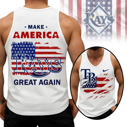 LIMITED EDITION - NEW CUSTOMIZED MLB21 TBR TAMPA BAY RAYS UNISEX TANK TOP