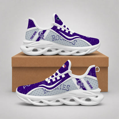VIRAL EDITION - NEW CUSTOMIZED MLB30 COR COLORADO ROCKIES MAX SOUL SHOES