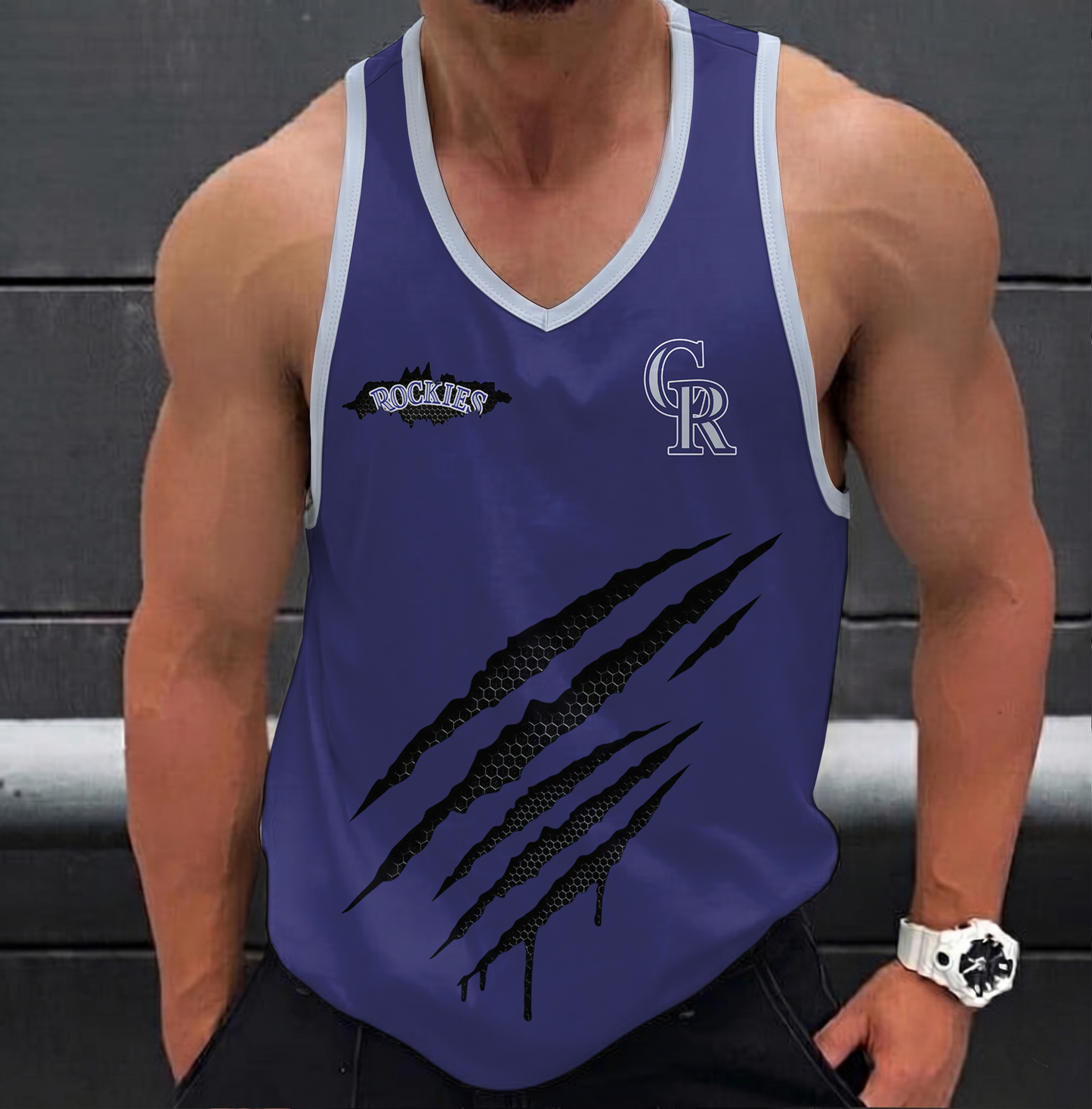 LIMITED EDITION - NEW CUSTOMIZED MLB30 COLORADO ROCKIES UNISEX TANK TOP