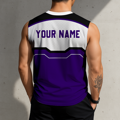 FINAL SALE - NEW CUSTOMIZED MLB30 COR COLORADO ROCKIES MEN'S GYM SHIRT