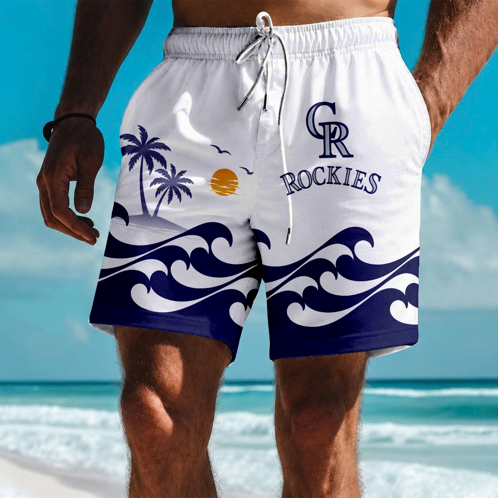 LIMITED EDITION - NEW PREMIUM MLB30 COR COLORADO ROCKIES SHORT PANTS