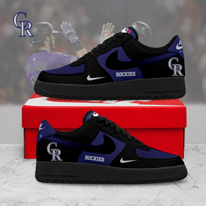 MEGA SALE - NEW CUSTOMIZED MLB30 COR COLORADO ROCKIES AF1 SHOES