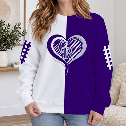 LIMITED EDITION - NEW CUSTOMIZED MLB30 COR COLORADO ROCKIES RIBBED HOODIE & SWEATSHIRT