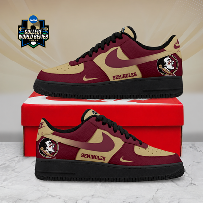 SPECIAL EDITION - NEW CUSTOMIZED NCAA CWS30 FLS FLORIDA STATE SEMINOLES AF1 SHOES