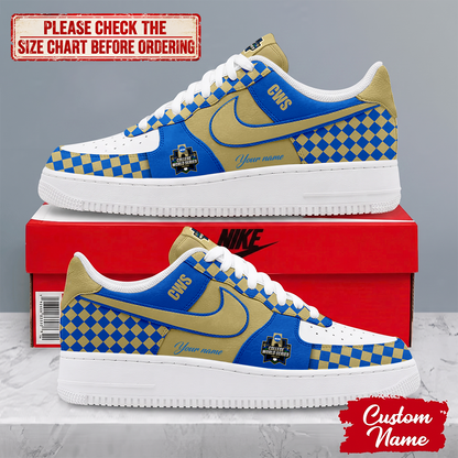 EXCLUSIVE EDITION - NEW CUSTOMIZED NCAA CWS31 COLLEGE WORLD SERIES AF1 SHOES