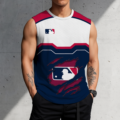 FINAL SALE - NEW CUSTOMIZED MLB31 MAJOR LEAGUE BASEBALL MEN'S GYM SHIRT