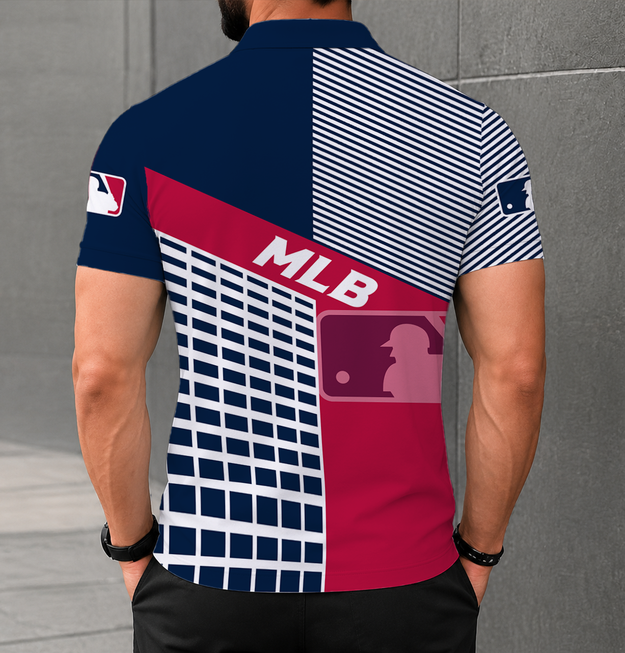 LIMITED EDITION - NEW CUSTOMIZED MLB31 MAJOR LEAGUE BASEBALL POLO SHIRT