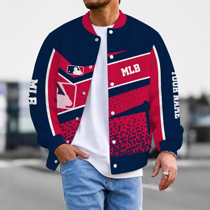 FINAL SALE - NEW CUSTOMIZED MLB31 MAJOR LEAGUE BASEBALL SATIN VARSITY & BASEBALL JACKET