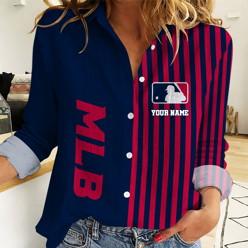 SPECIAL EDITION - NEW CUSTOMIZED MLB31 MAJOR LEAGUE BASEBALL WOMEN CASUAL SHIRT