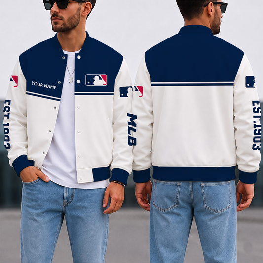 VIRAL EDITION - NEW CUSTOMIZED MLB31 MAJOR LEAGUE BASEBALL SATIN VARSITY & BASEBALL JACKET