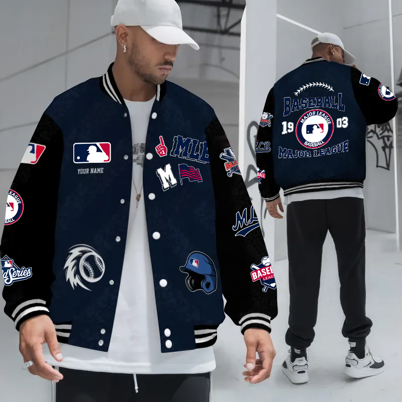 LIMITED EDITION - NEW CUSTOMIZED MLB31 MAJOR LEAGUE BASEBALL SATIN VARSITY & BASEBALL JACKETS