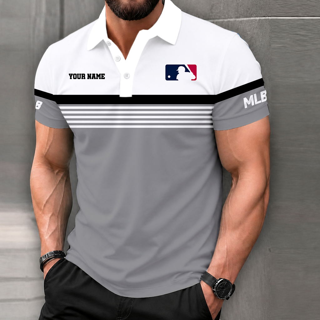 FINAL CLEARANCE - NEW CUSTOMIZED MLB31 MAJOR LEAGUE BASEBALL POLO SHIRT