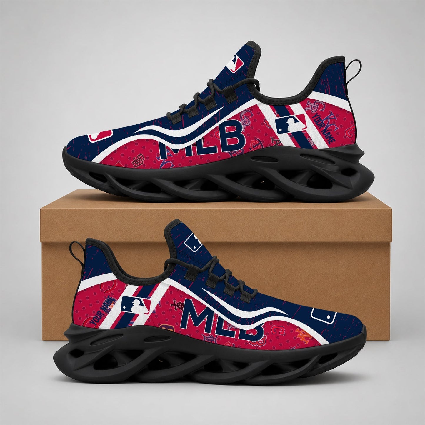 VIRAL EDITION - NEW CUSTOMIZED MLB32 MLB ALL TEAMS MAX SOUL SHOES