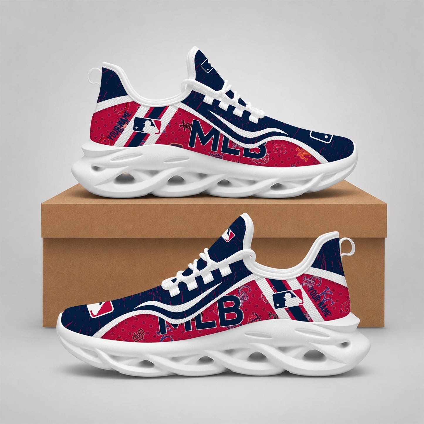 VIRAL EDITION - NEW CUSTOMIZED MLB32 MLB ALL TEAMS MAX SOUL SHOES