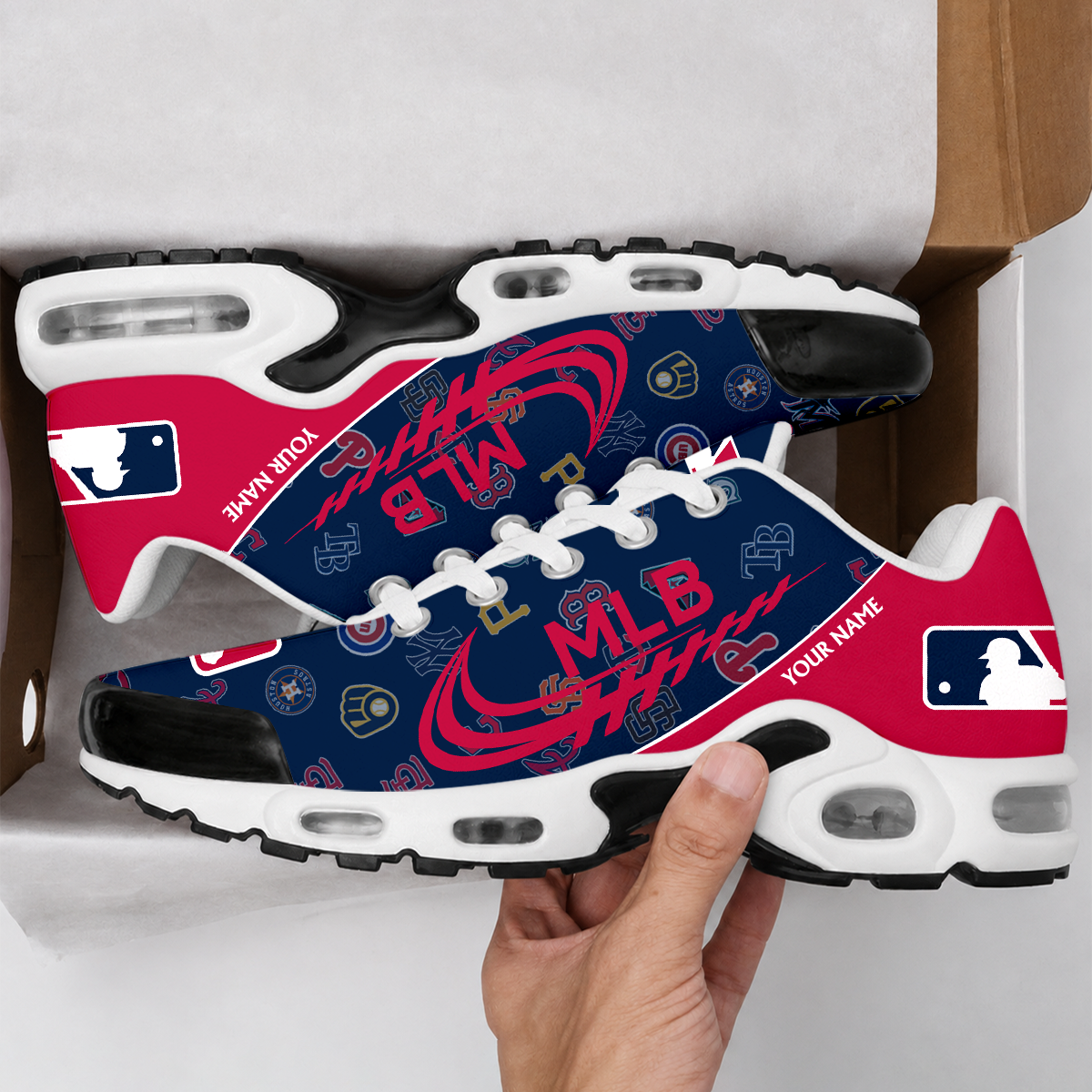 LIMITED EDITION - NEW CUSTOMIZED MLB32 ALL TEAMS AIR MAX PLUS SNEAKERS