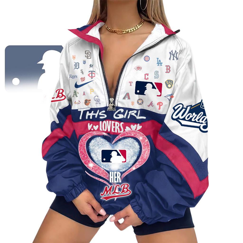 LIMITED EDITION - NEW CUSTOMIZED MLB32 MLB ALL TEAMS V-NECK ZIPPER JACKET