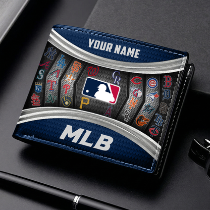 LIMITED EDITION - NEW CUSTOMIZED MLB32 MLB ALL TEAMS LEATHER WALLET