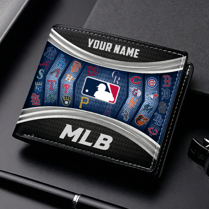 LIMITED EDITION - NEW CUSTOMIZED MLB32 MLB ALL TEAMS LEATHER WALLET