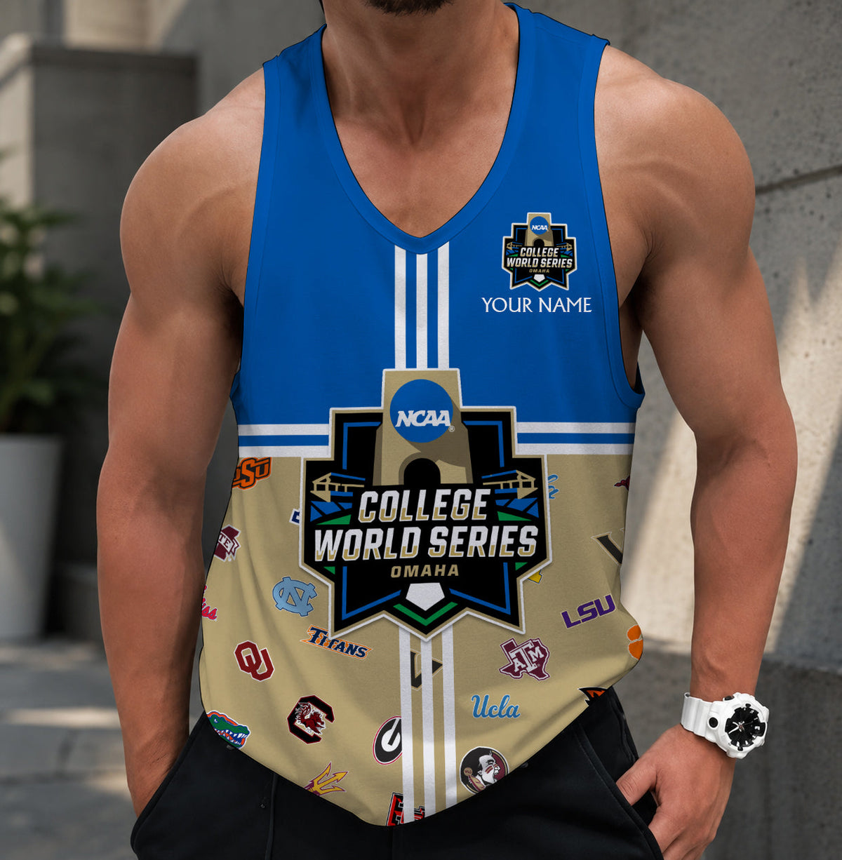 VIRAL EDITION - NEW CUSTOMIZED NCAA CWS32 ALL TEAM UNISEX TANK TOP