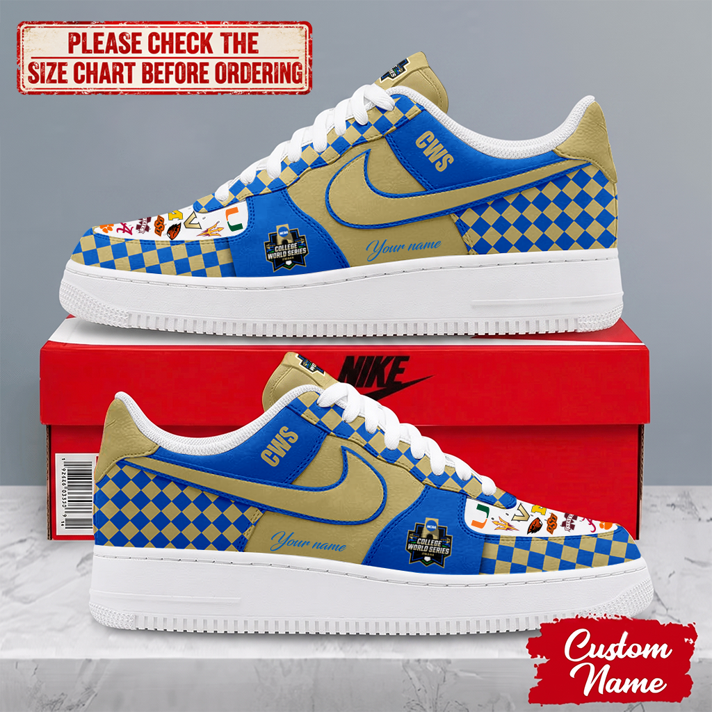 EXCLUSIVE EDITION - NEW CUSTOMIZED NCAA CWS32 ALL TEAMS AF1 SHOES