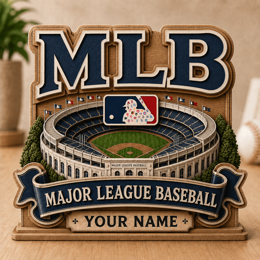 LIMITED EDITION - NEW CUSTOMIZED MLB32 MLB ALL TEAMS 3-LAYER WOODEN BLOCK