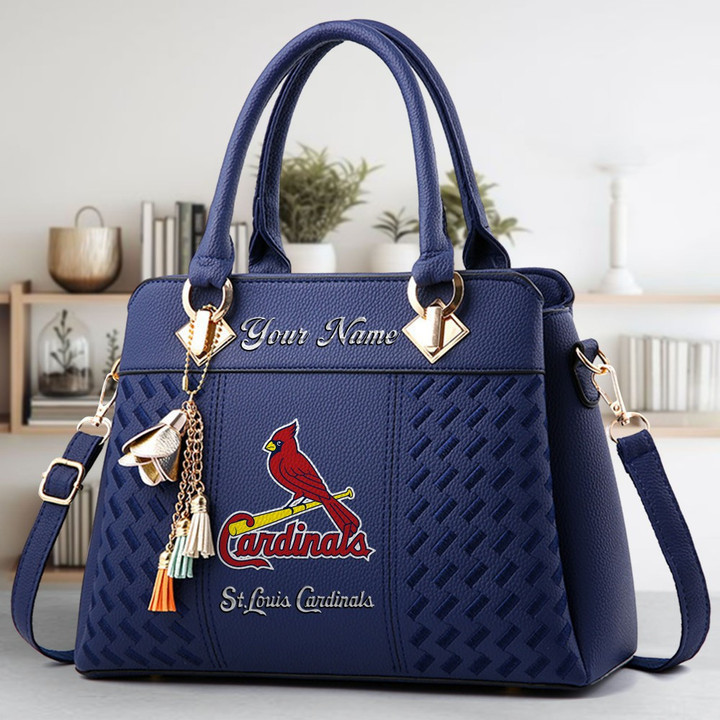 LIMITED EDITION - NEW CUSTOMIZED MLB24 SLC ST. LOUIS CARDINALS ZIP HANDBAG MULTICOLOR