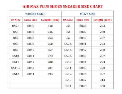 HOT DEAL - NEW CUSTOMIZED NCAA CWS29 NTH NC TAR HEELS UNISEX AIR MAX PLUS SNEAKERS