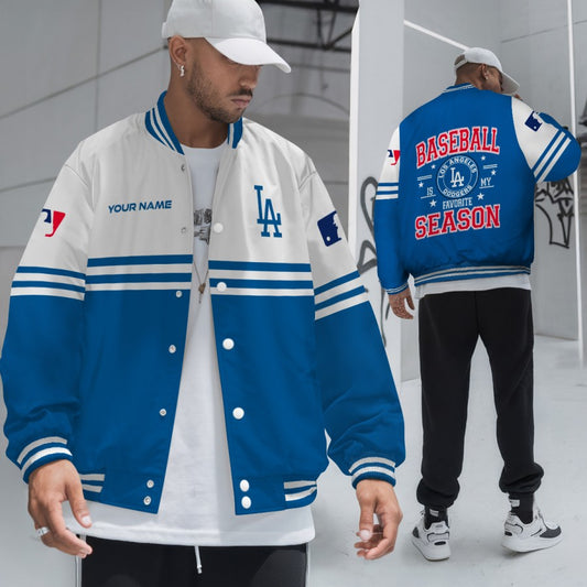 LIMITED EDITION - NEW CUSTOMIZED MLB02 LAD LOS ANGELES DODGERS BASEBALL JACKET