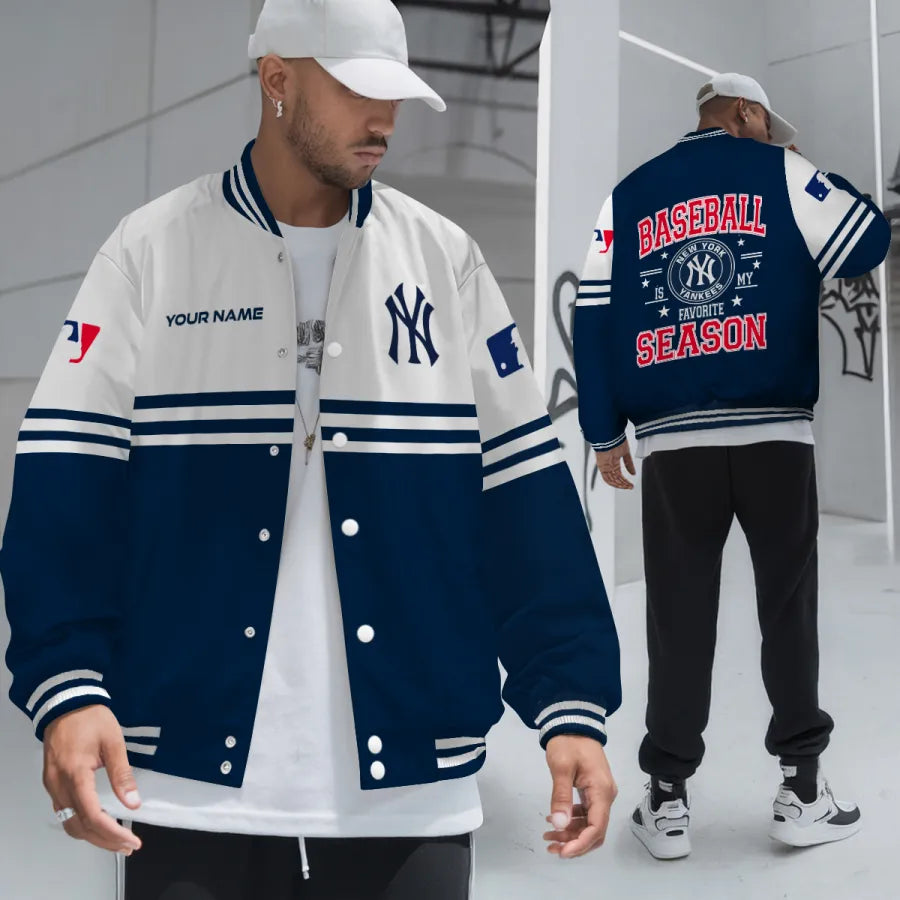 LIMITED EDITION - NEW CUSTOMIZED MLB01 NYY NEW YORK YANKEES BASEBALL JACKET