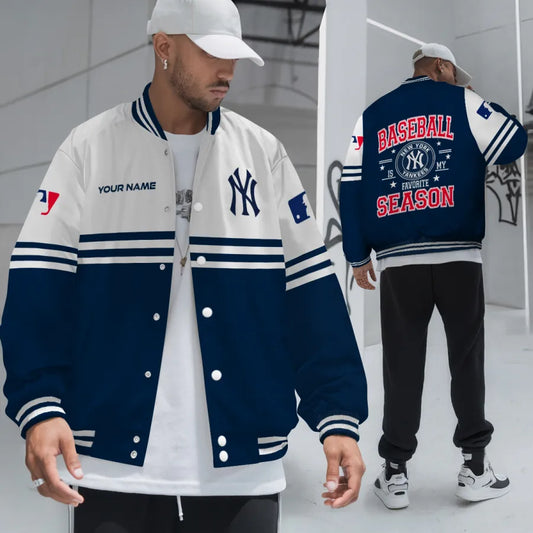 LIMITED EDITION - NEW CUSTOMIZED MLB01 NYY NEW YORK YANKEES BASEBALL JACKET