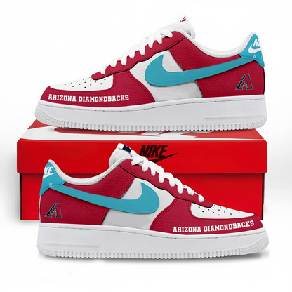 LIMITED EDITION - NEW CUSTOMIZED MLB07 ADS ARIZONA DIAMONDBACKS AF1 SNEAKERS