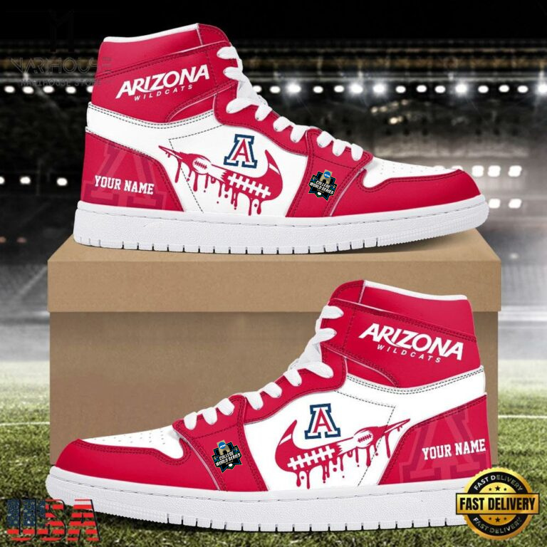 LIMITED EDITION - NEW CUSTOMIZED NCAA COLLEGE WORLD SERIES 06 ARIZONA WILDCATS AIR JORDAN SHOES