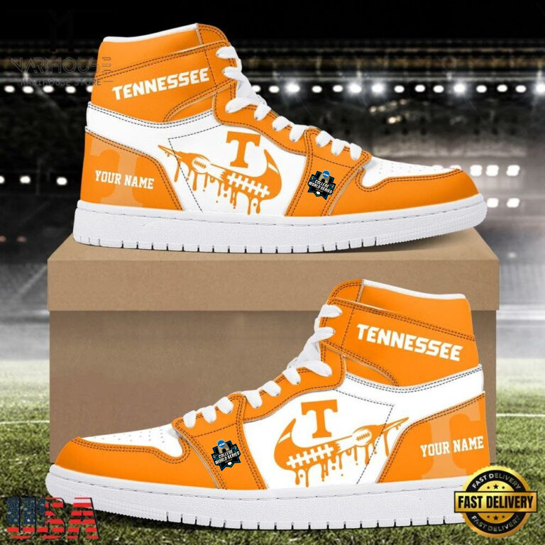 LIMITED EDITION - NEW CUSTOMIZED NCAA COLLEGE WORLD SERIES 12 TENNESSEE VOLUNTEERS AIR JORDAN SHOES