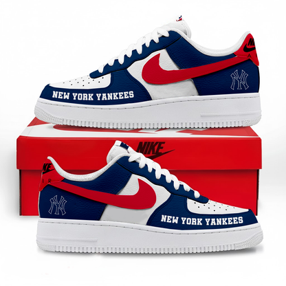 LIMITED EDITION - NEW CUSTOMIZED MLB01 NYY NEW YORK YANKEES AF1 SNEAKERS