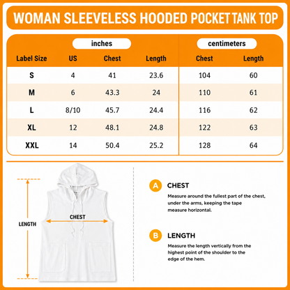 LIMITED EDITION - NEW CUSTOMIZED MLB25 BOS BALTIMORE ORIOLES WOMEN'S SLEEVELESS HOODED POCKET TANK TOP