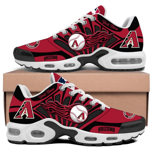 LIMITED EDITION - NEW CUSTOMIZED MLB07 ADS ARIZONA DIAMONDBACKS UNISEX AIR MAX PLUS SNEAKERS